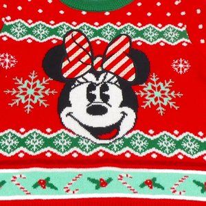 Disney Baby Girl Holiday Sweater 9-12M Minnie NWT